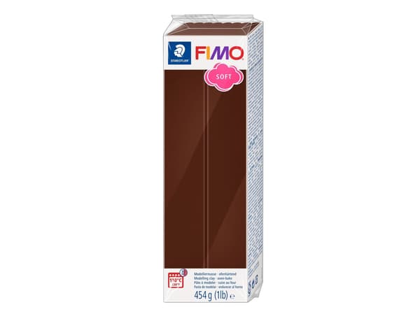 Fimo soft modellér 454g chokolade