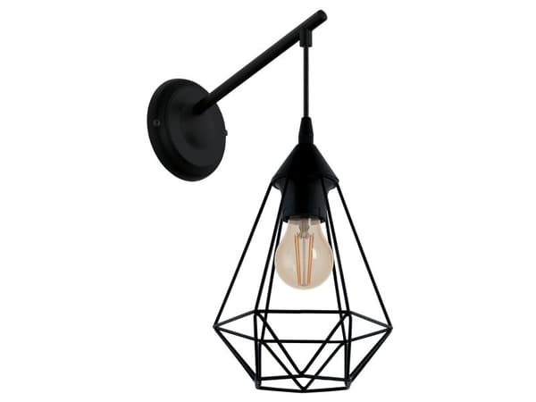 EGLO TARBES vegglampe E27 sort