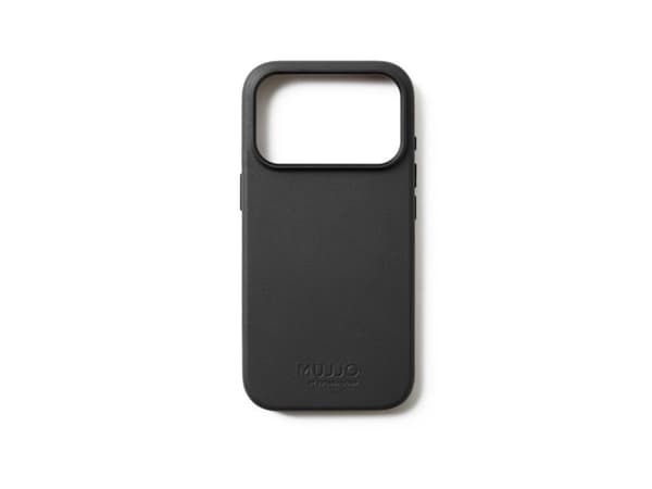 Mujjo Leather Case for iPhone 17 Pro- Black