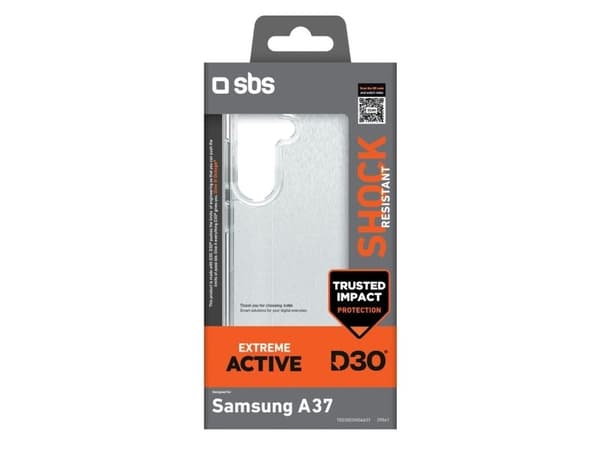 SBS D3O-etui til Samsung Galaxy A37 - transparent