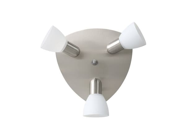 EGLO ENEA, Overflateegnet, E14, 3 ampuller, Nickel, Hvit