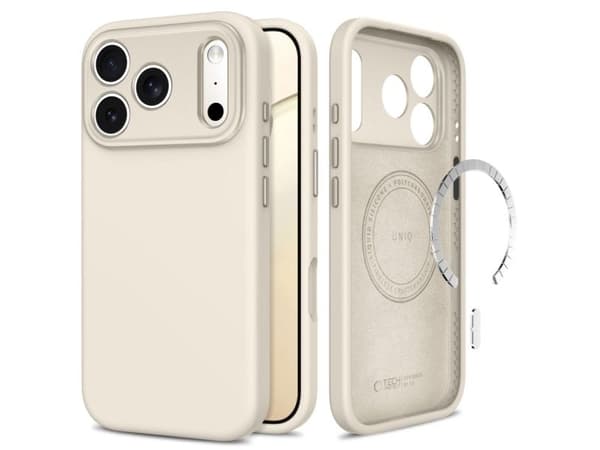 Tech-Protect Uniq MagSafe CC Case for iPhone 18 Pro / 17 Pro - Beige