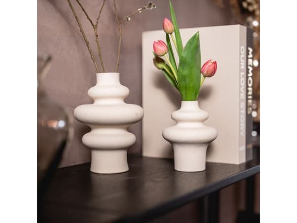 OlsenHome - Twisted keramikvas - 2-pack