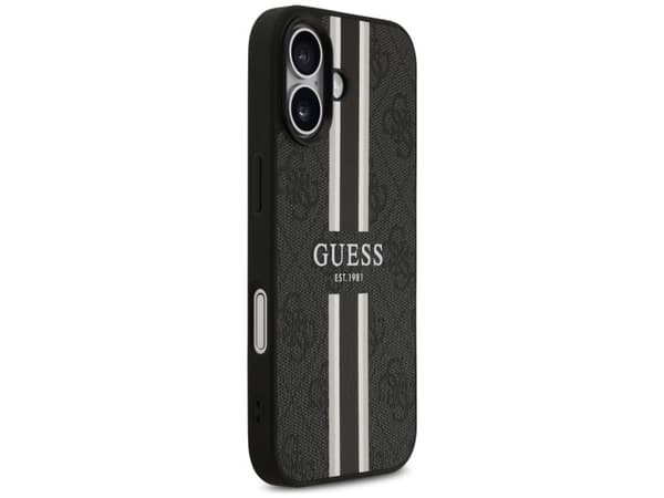 Guess 4G Printed Stripes MagSafe case for iPhone 17 - black