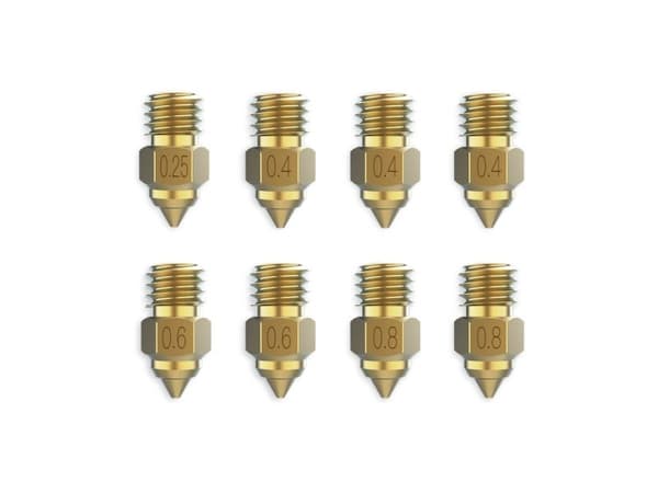 Creality 3D 4008030041, Hotend-munnstykke, Messing, 8 stykker