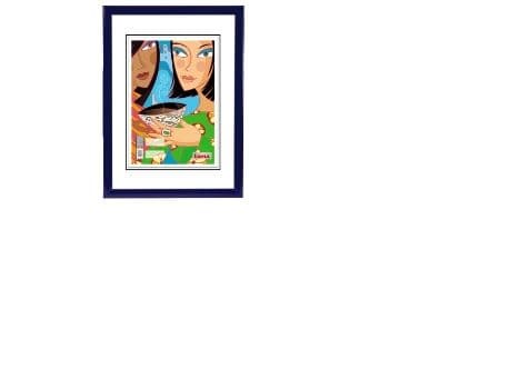Hama Madrid blå 30x40 plastramme 66483