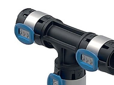 Geberit FlowFit tee 32 x 16 x 32 mm, sort PPSU