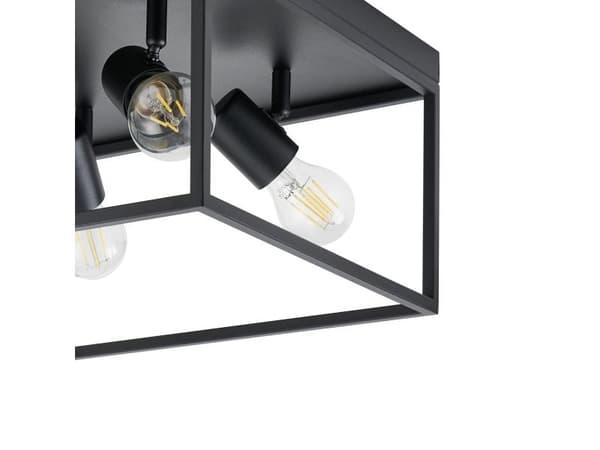 EGLO SILENTINA taklampe 4xE27 sort