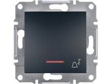 Schneider Electric Bell button Asfora without frame with illumination anthracite (EPH1700171)