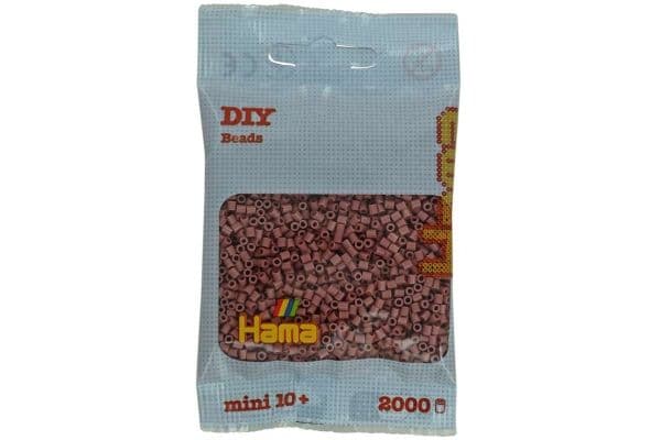Hama mini-perler 2000 stk mørk blush