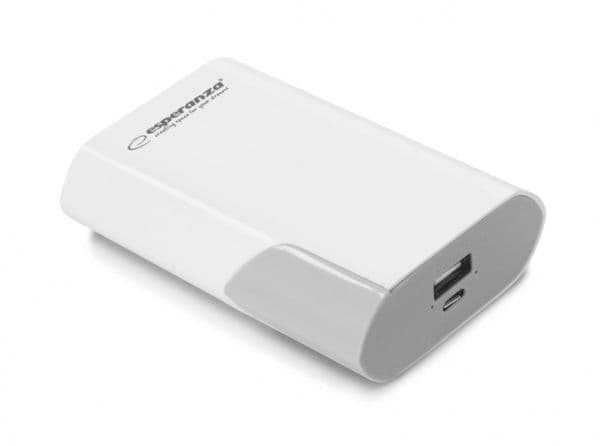 Esperanza EMP111WE, 6000 mAh, Grå, Hvit