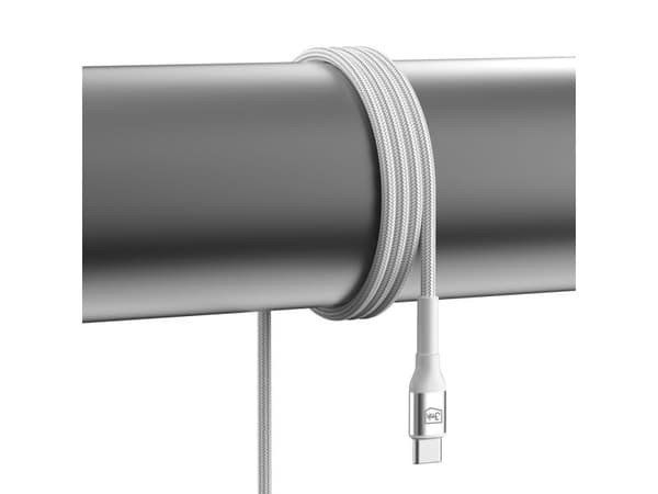 3MK USB-C - USB-C 1m USB-kaapeli Valkoinen