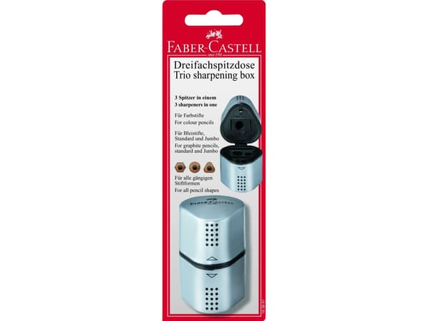 Blyantspidser Trio Grip 2001 silver