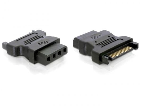 Delock - Strømadapter - SATA-strøm (hann) til 4-pin intern strøm (hann)