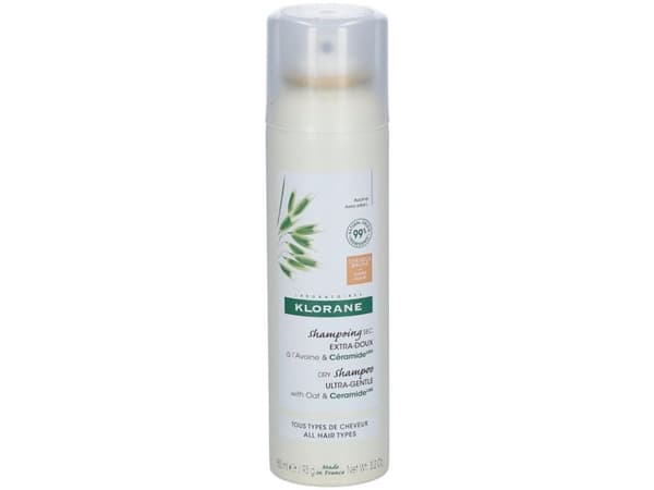 Klorane tørrshampoo for hår, tonet, 150 ml (for kvinner)