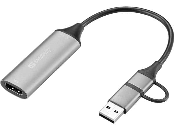 Sandberg HDMI Capture Link to USB-C/A