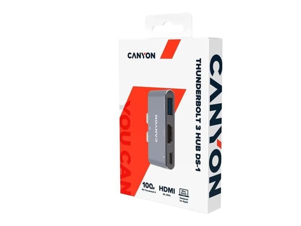 Canyon DS-1 - Dokkingstasjon - USB-C x 2 - HDMI