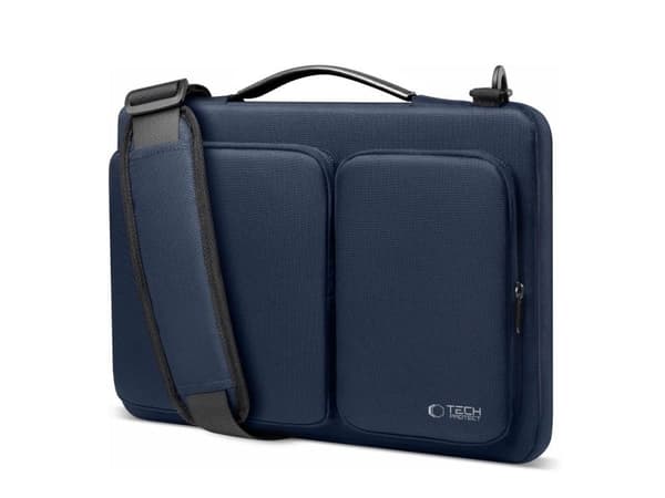 Tech-Protect Defender laptopveske 15–16" – blå