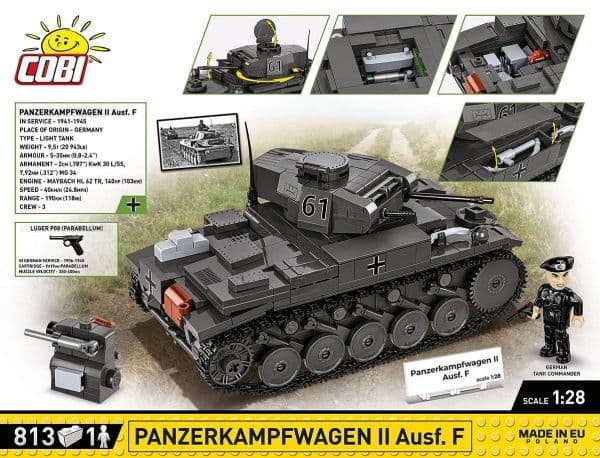 Cobi Bricks Panzerkampfwagen II Tank 813 tiiltä