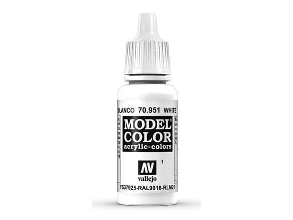 Vallejo 70.951, 17 ml, Valkoinen, Matta, Pullo