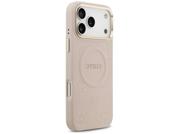 Guess Peony Hot Stamp MagSafe-deksel til iPhone 17 Pro Max - rosa