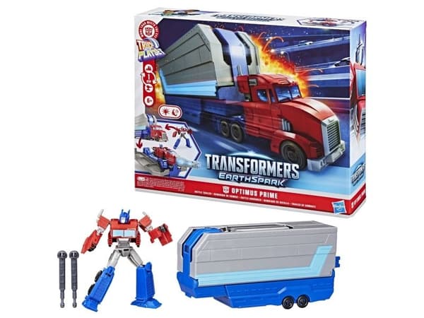 TRANSFORMERS Earthspark playset 2-i-1 Battle Trailer