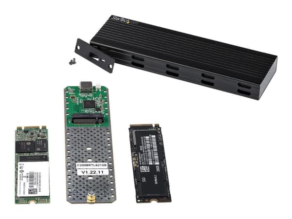 StarTech.com SM2E1BMU31C, SSD-kotelo, M.2, M.2, 10 Gbit/s, USB-liitettävyys, Musta