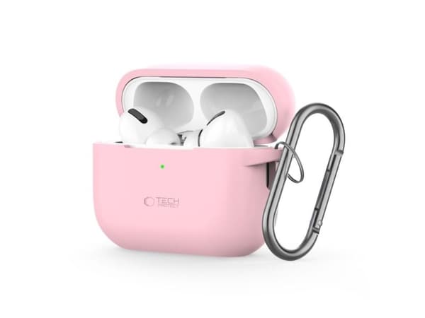 Tech-Protect TECH-PROTECT SILICONE HOOK APPLE AIRPODS PRO 1 / 2 DUSTY PINK