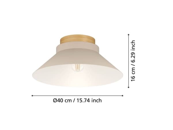 EGLO MOHARRAS LOFT E27 SAND/NATUR