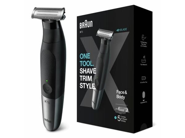 Braun XT5100, Våd og tør, Batteri, Sort