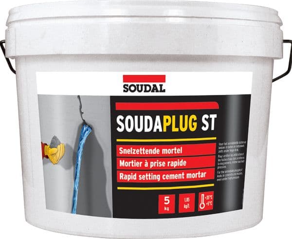 Soudaplug ST snabbmurbruk 5 kg