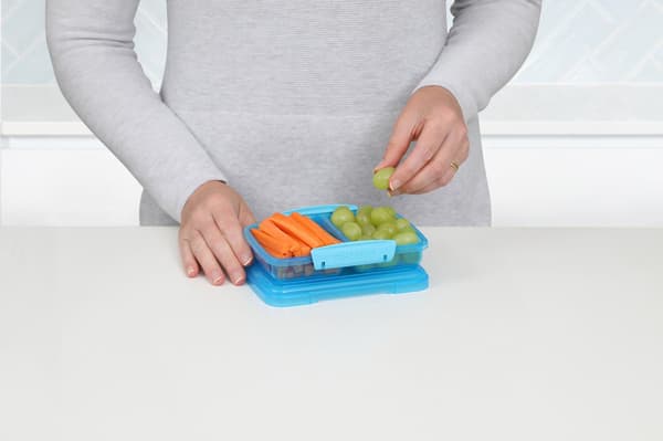 Sistema Small Split matlåda 350 ml – Ocean blue