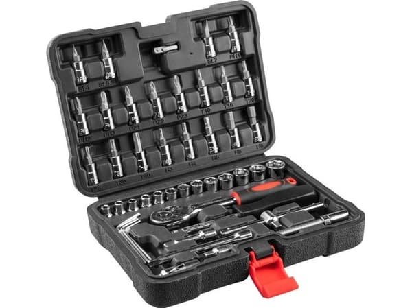 Top Tools hylsbitsats 1/4" 49 delar