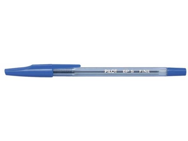 Kuglepen Pilot blå fine m/hætte BP-S - (12 stk.)