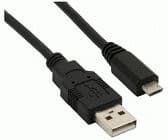 InLine 31710, 1 m, USB A, Micro-USB B, Hane/Hane, Svart