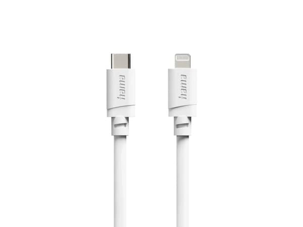 Hama 00201816, 2 m, Lightning, USB C, Hankjønn, Hankjønn, Hvit