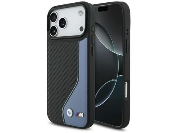 BMW M Carbon Logo MagSafe Case for iPhone 17 Pro Max - Blue