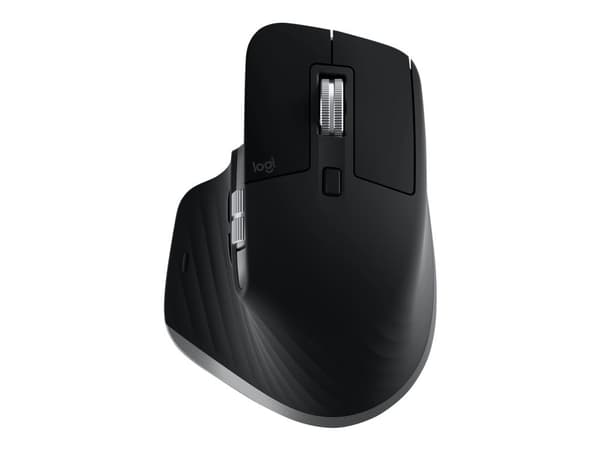 Logitech MX Master 3S (For Mac) - Mus - laser - 7 knapper - trådløs - Bluetooth, 2,4 GHz - Logitech BOLT-mottaker - grafitt