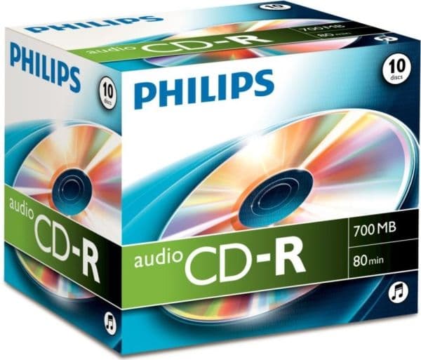 Philips - 10 x CD-R - 700 MB (80 min) - CD-eske