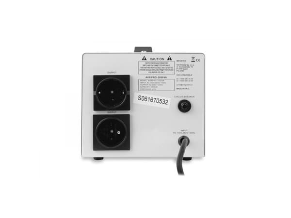 Volt spänningsstabilisator AVR PRO 2000VA 3% SERVO
