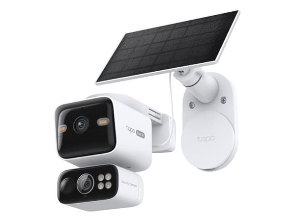 TP-Link Tapo C645D KIT, IP-säkerhetskamera, Utomhus, Trådlös, Amazon Alexa & Google Assistant, Tak/vägg/stång, Vit