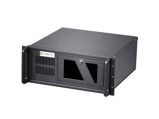 Techly I-CASE MP-P4HX-BLK2, Stativ, Server, Sort, ATX, Metall, 4U