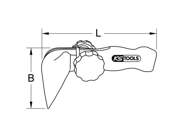 KS Tools 117.4262, 187 g, 165 mm