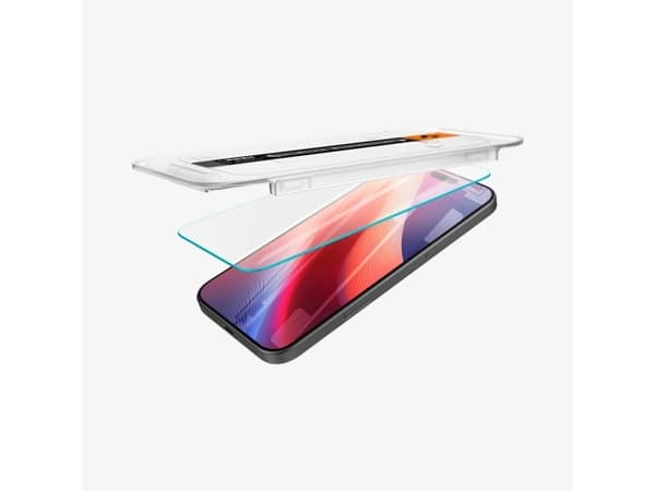 Spigen GLAS.tR EZ Fit, Apple, iPhone 16 Pro, Läpinäkyvä, 2 kpl