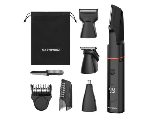 MAXGROOM LK-881 multifunctional trimmer with replaceable tips - black