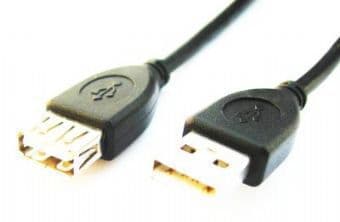 Gembird CCP-USB2-AMAF-6 - USB forlængerkabel - USB (hun) til USB (han) - 1.8 m - formet - sortti