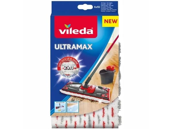 Vileda UltraMax mikrofibermoppklädsel 2-i-1-påfyllning