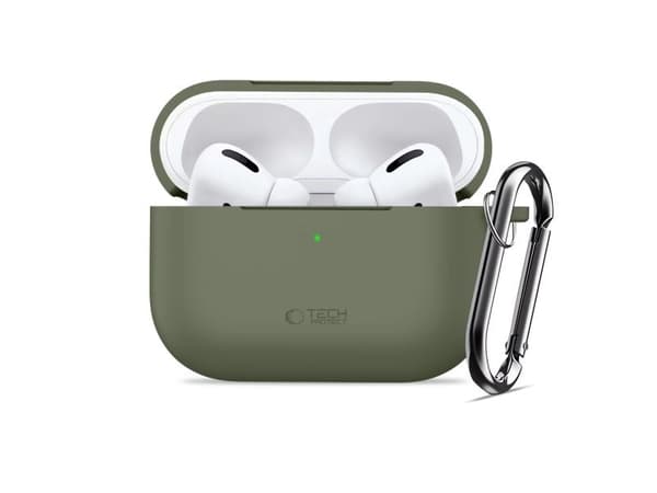 TECH-PROTECT SILICONE HOOK APPLE AIRPODS PRO 3 OLIVE GREEN