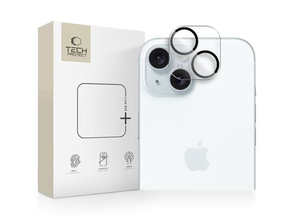 Tech-Protect kameraskydd CAM FIT+ för iPhone 14 / 14 Plus / 15 / 15 Plus CLEAR