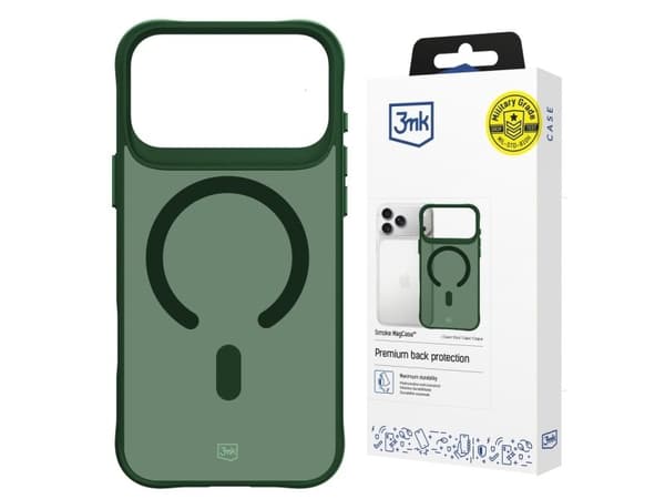 3mk Smoke MagCase for iPhone 17 Pro Max - Green